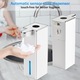 Dozator automat de sapun spumant, set 2 buc, capacitate 440 ml, senzor automat, montare pe perete pentru bucatarie si baie, reincarcabil USB, 1800 mAh, alb, 20x11.8x6.6cm