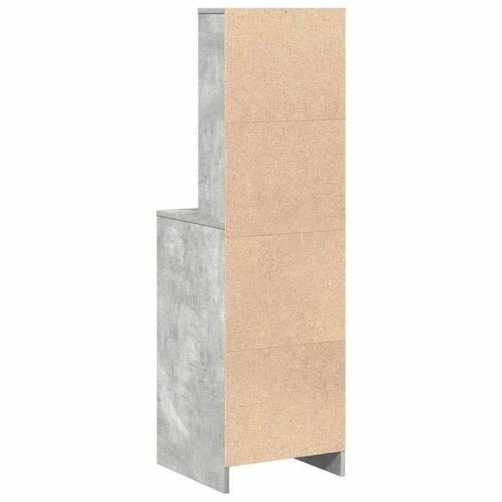 Magasfiú fiókkal Beton szürke 40 x 41 x 135 cm Faanyag, vidaXL, 865049