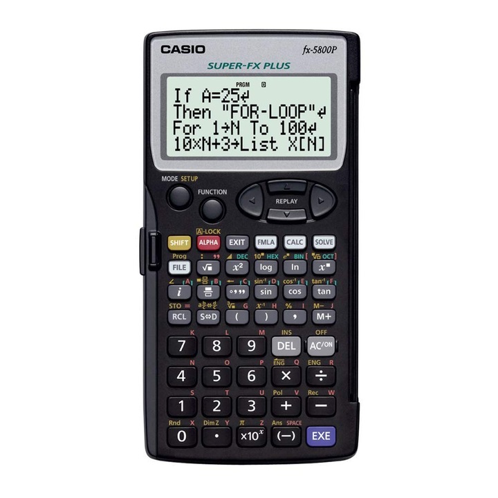Калкулатор Научен Технически Casio Fx-5800P, Програмируем с Естествен Дисплей