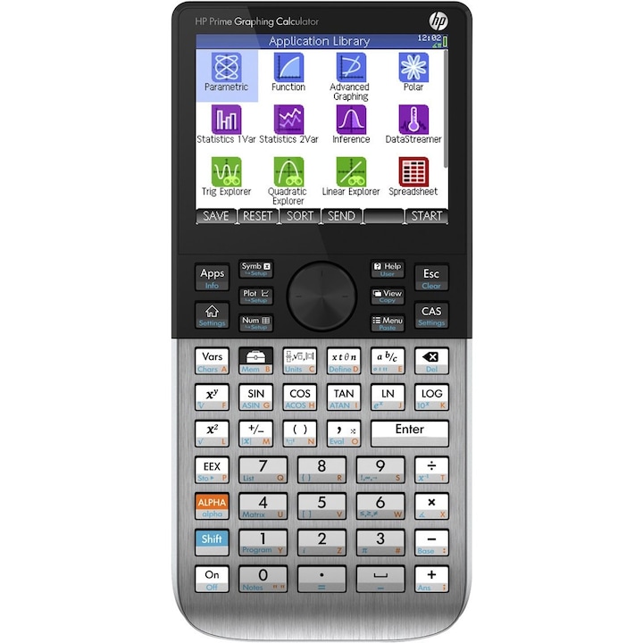 name: Графичен калкулатор HP Prime, сребърен – джобен калкулатор (графичен калкулатор, сребърен, 400 Mhz Arm9, клавиатура, 10 реда)