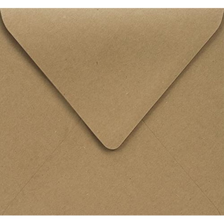 Netuno borítékok, 100 homokbarna nátronpapír boríték, négyzet alakú, 145x145 mm, hegyes fül, 100 g, kiváló minőségű újrahasznosított papír borítékok esküvőkre, születésnapokra, karácsonyra