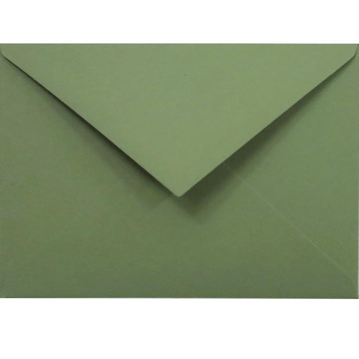 Netuno 100 színes boríték, olívazöld, C6 (11,4 x 16,2 cm), 120G, Materica Verdigris, színes, kiváló minőségű borítékok, természetes papír, környezetbarát, elegáns, meghívókhoz
