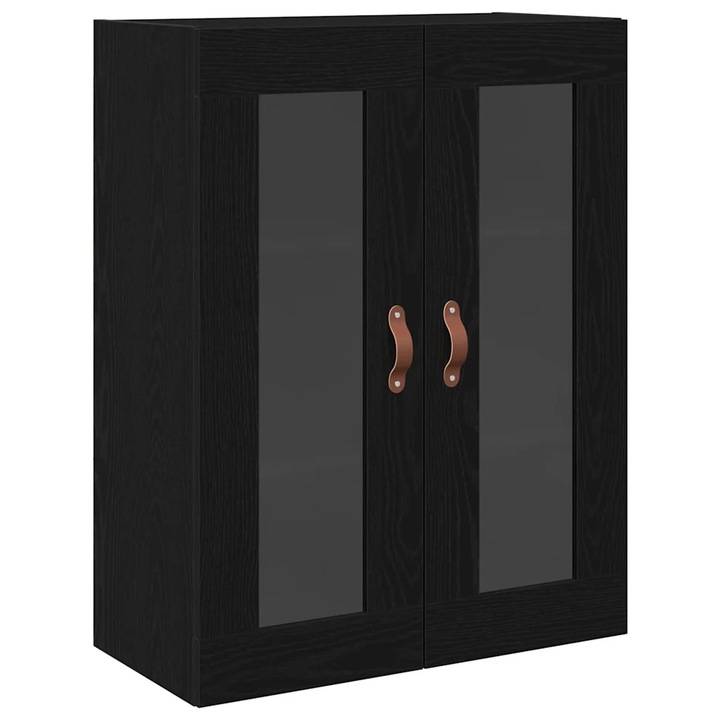 Cabinet suspendat Stejar negru 69.5 x 34 x 90 cm Lemn compozit, vidaXL, 862161