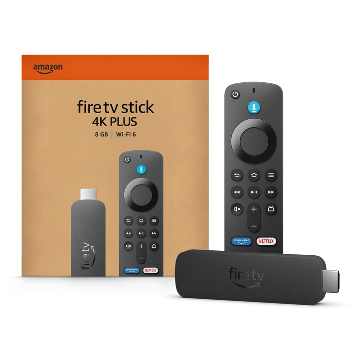 Amazon Fire TV Stick 4K Plus, със поддръжка за Wi-Fi 6 и стрийминг в Dolby Vision/Atmos и HDR10+