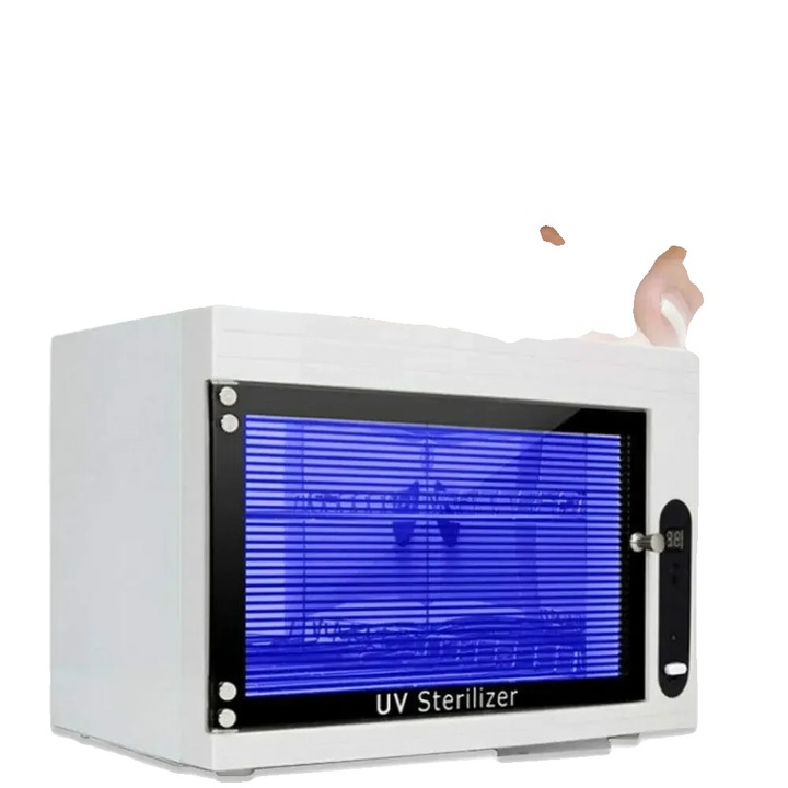 Sterilizator unelte unghii, capacitate 10L-15L, 220V, 6W, material ABS, dimensiuni 34x22x24cm