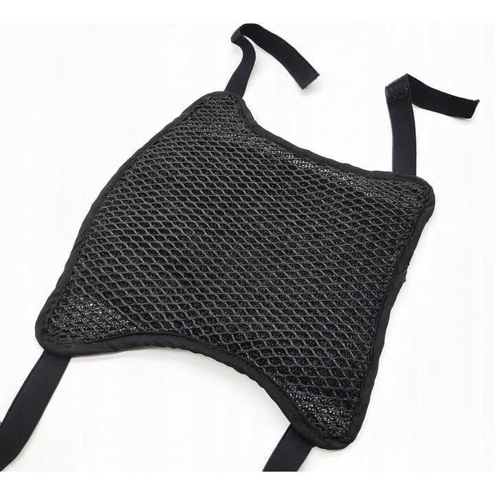 Motorkerékpár üléshuzat, 3D, légáteresztő, csúszásmentes, fekete, szett