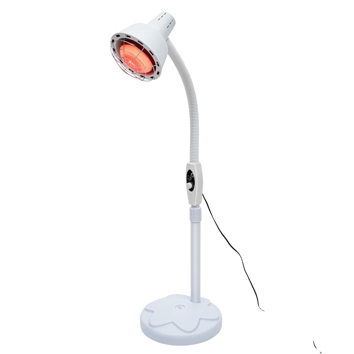 Lampa cu Infrarosu, Inaltime Ajustabila, Alb, 1.24m-1.57m