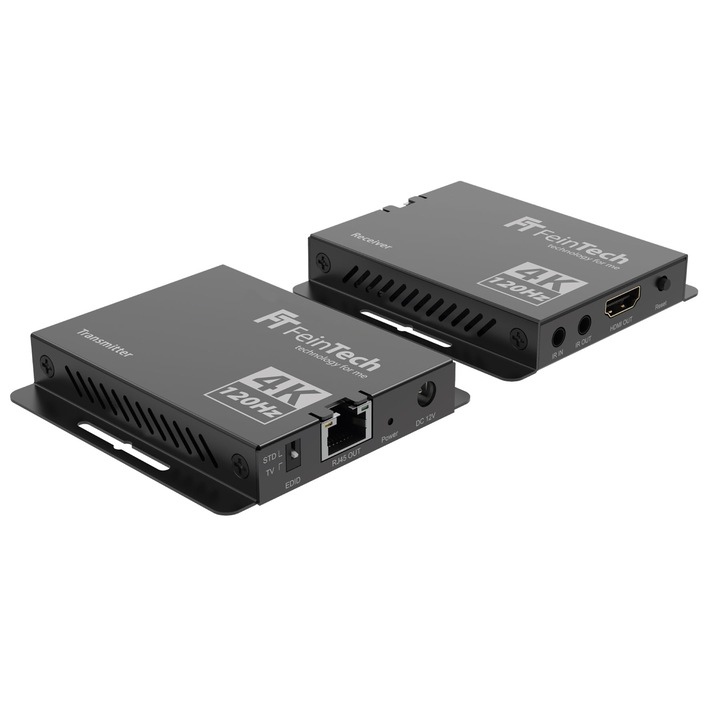 Feintech Hx240 HDMI 2.1 Extender 4K 120Hz HDR Hálózati Kábelen Keresztül 30 M HDMI LAN Cat Kábelen Keresztül
