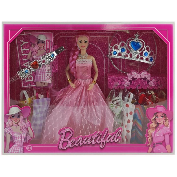 Кукла Armtoys с рокля и корона в кутия, за момичета, пластмаса, 3 години