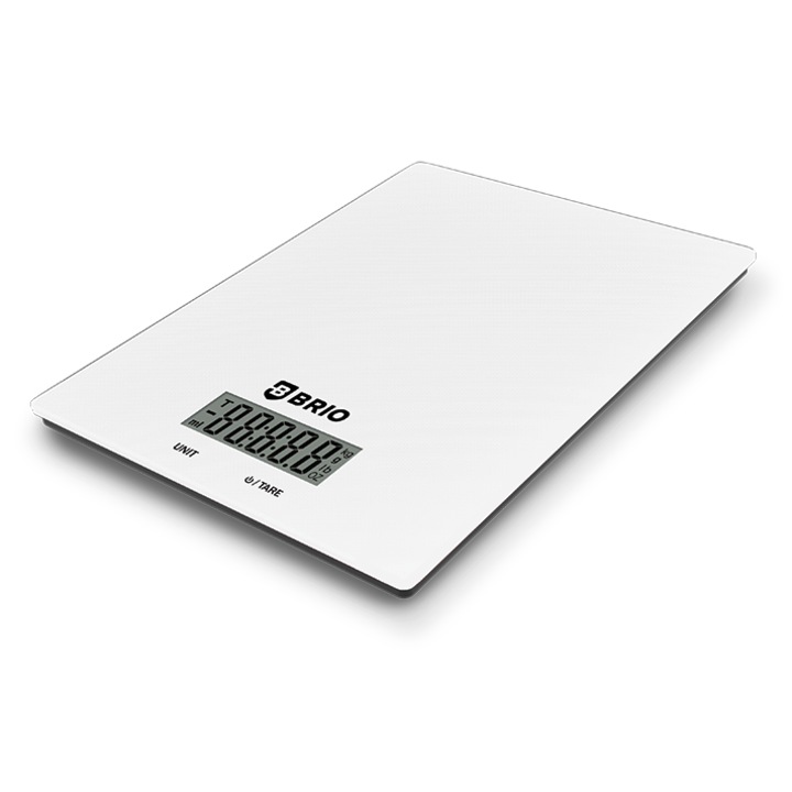 Електронна кухненска везна Brio, капацитет 10 кг, размер 14, 5х20 см, бяла