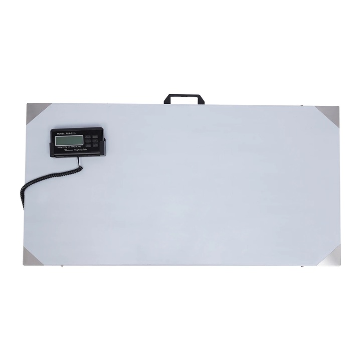 Cantar digital pentru animale, capacitate 300 kg, moduri de cantarire duale, argintiu, 40.7x20.86x1.57 in
