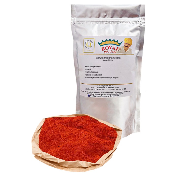 Boia dulce macinata Royal Brand 200G, provenienta Spania, ambalaj cu fermoar