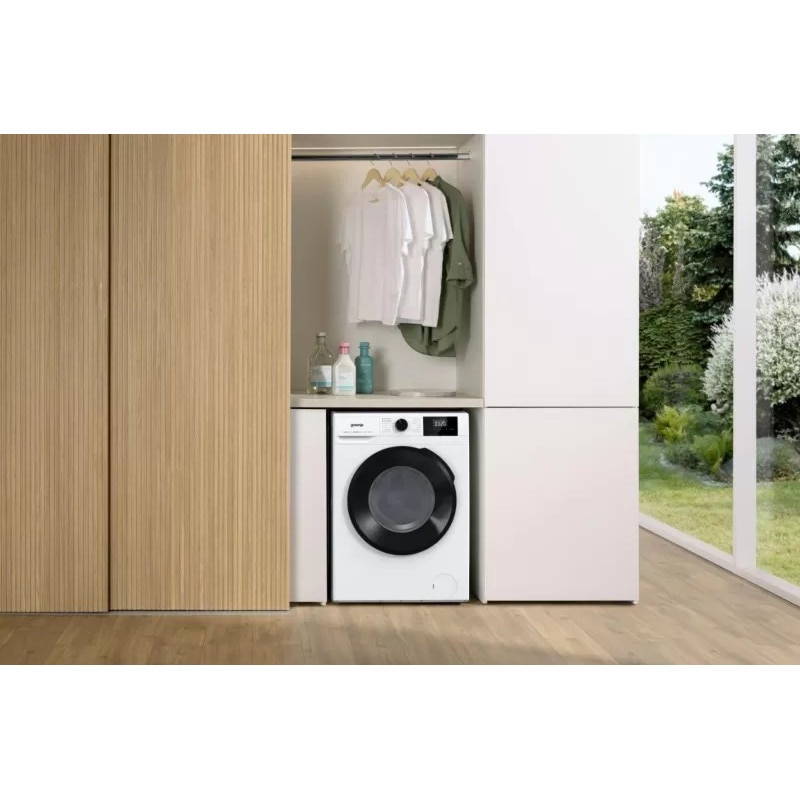 Mașină de spălat rufe Gorenje W1NGPI72SBS, Motor Inverter, Display LCD, 15 programe, 7kg, Albă