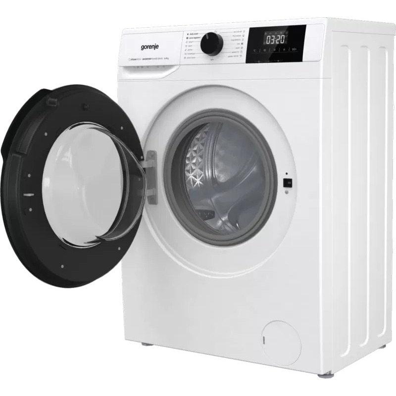 Mașină de spălat rufe Gorenje W1NGPI72SBS, Motor Inverter, Display LCD, 15 programe, 7kg, Albă