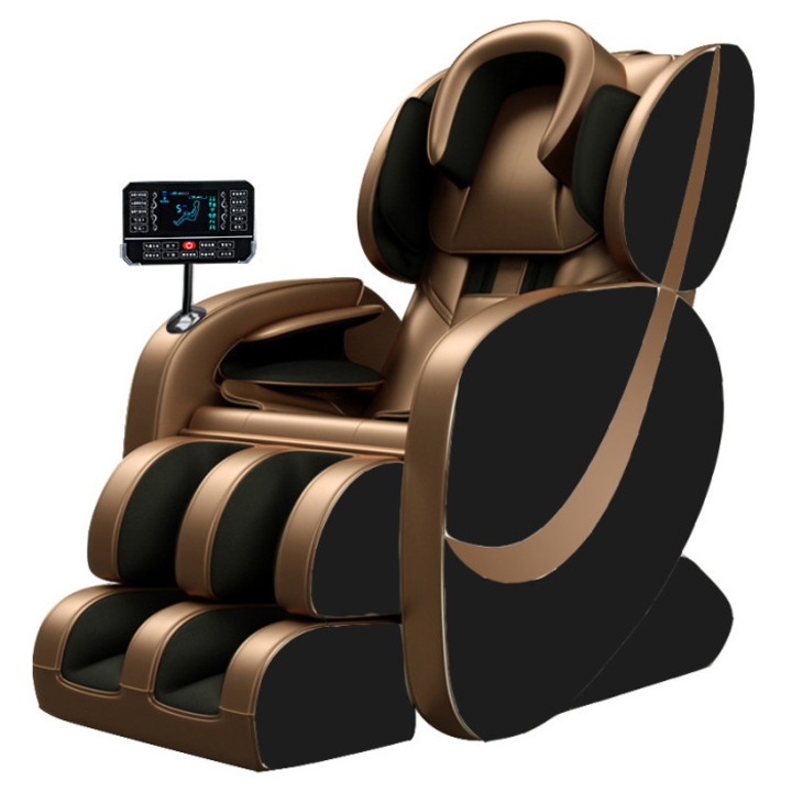 Масажен стол Bodyflex MAS 5, мултифункционален, нулева гравитация, черен, размери 135x67x105 см