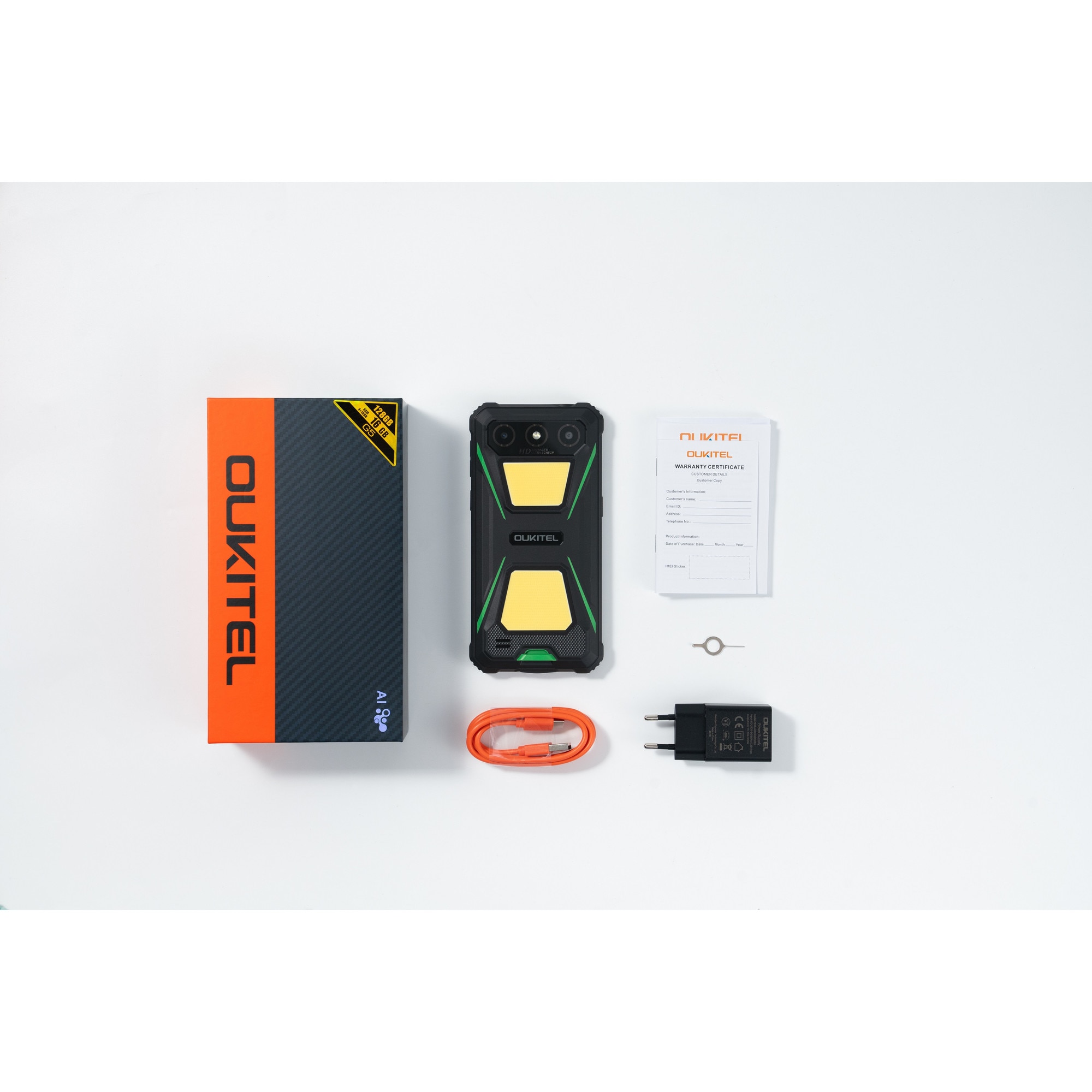 Telefon Oukitel G5, 4G, 64GB memorie, 4GB RAM, Negru, 6 inch