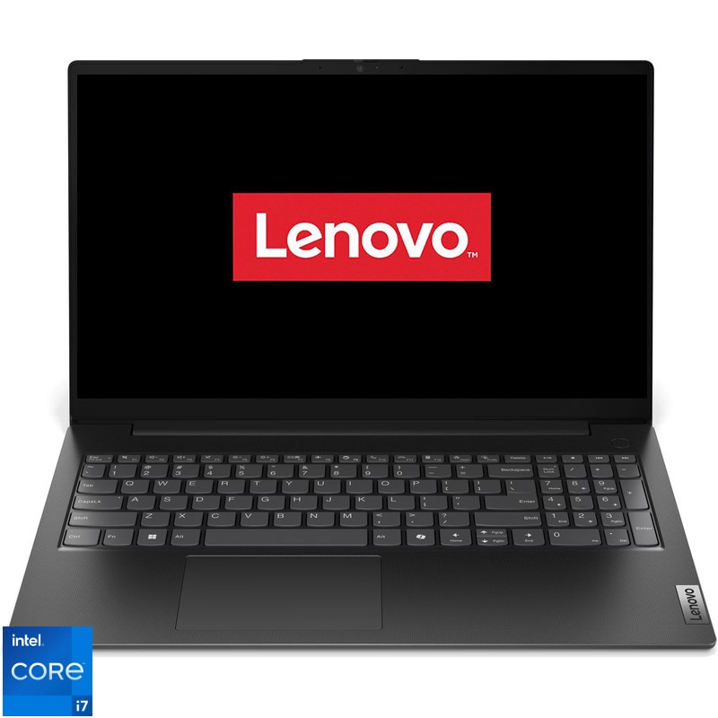 Laptop Lenovo V15 G5 IRL cu procesor Intel® Core i7-13620H pana la 4.90 GHz, 15.6" FHD, 40GB DDR5, 1.5 TB SSD, Intel® UHD Graphics, No OS