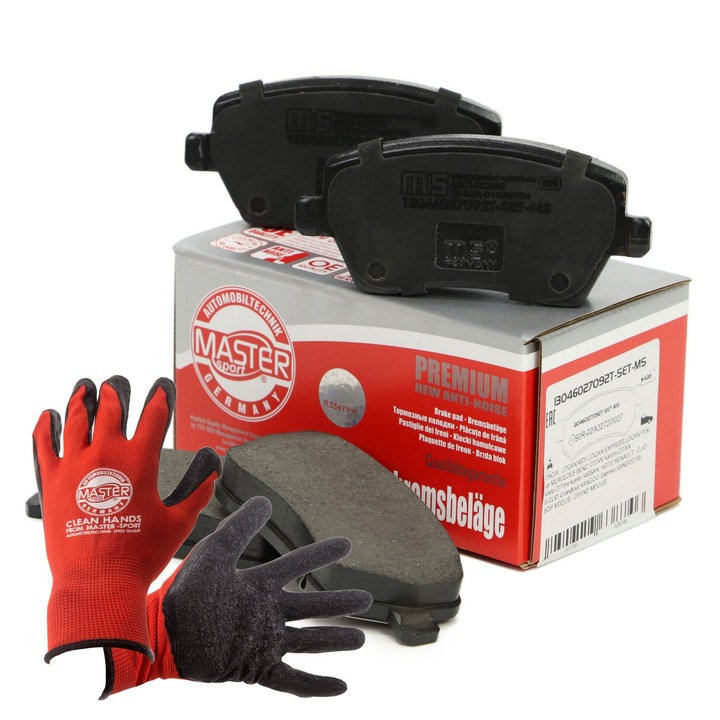 2 db első fékbetét készlet Dacia Dokkerhez, 116x17,1x52,4mm