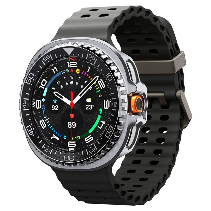 Carcasa Spigen Bezel Tune Pro compatibila cu Samsung Galaxy Watch 8 Classic 46mm, Negru