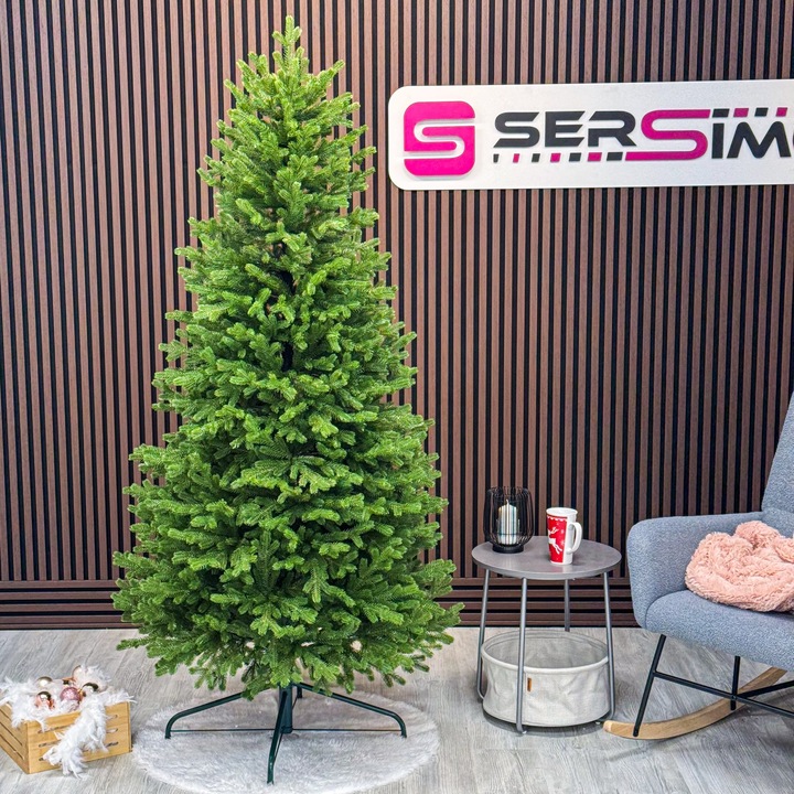 Brad artificial Sersimo, Alindra Elite, verde, integral 3D, 240 cm