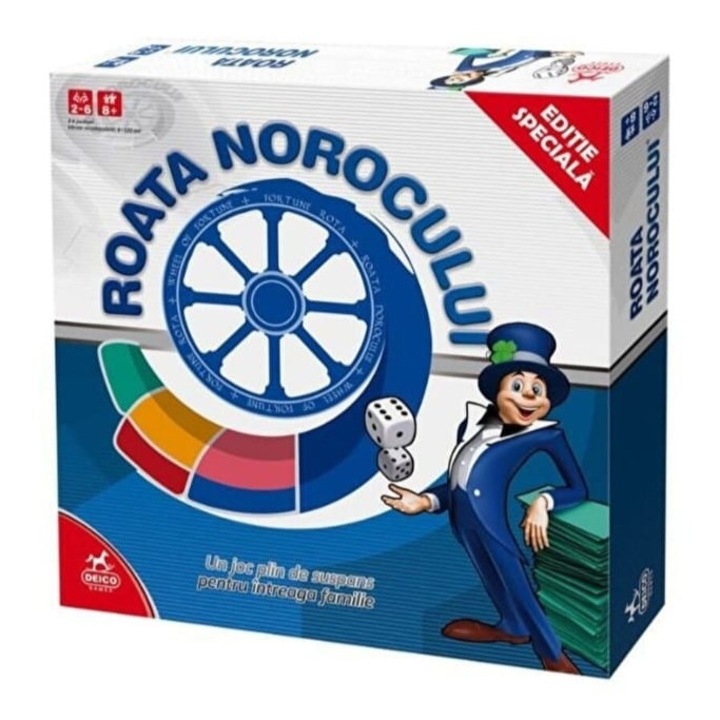 Joc de societate, MASHASHOP, Roata Norocului, multicolor, 8 ani+