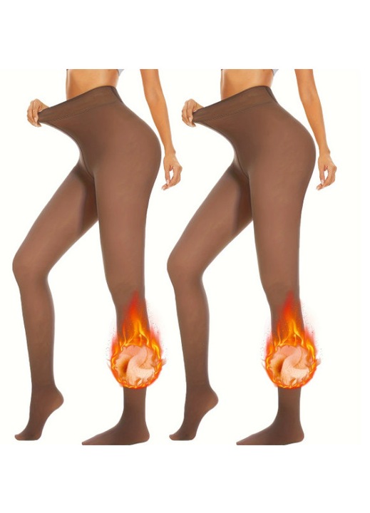 Női téli leggings, Tejeskávé