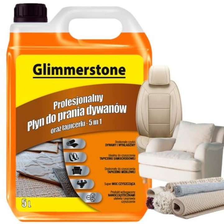 Detergent pentru aspiratoare injectie-extractie Premium- 5 litri- un produs profesional conceput pentru indepartarea murdariei tipice de pe covoare si tapiterie