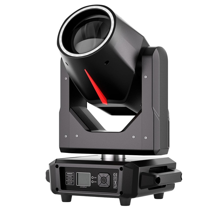 Lumina mobila cu efecte RGB, control DMX, neagra, 295W, 16 canale