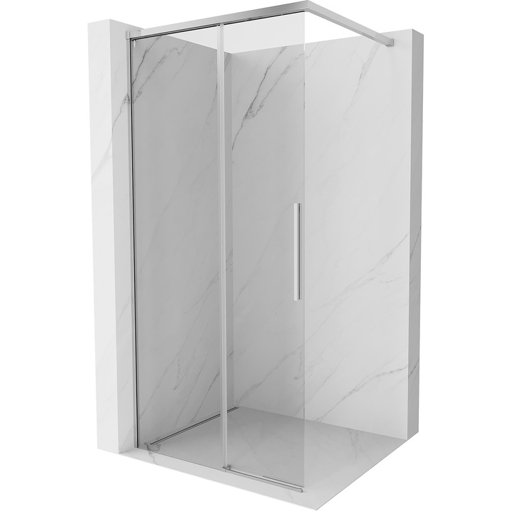 Panou de dus Mexen Lunar Walk-in stanga 70 x 200 cm, transparent 8 mm, crom - 830-070-000-01-00-L
