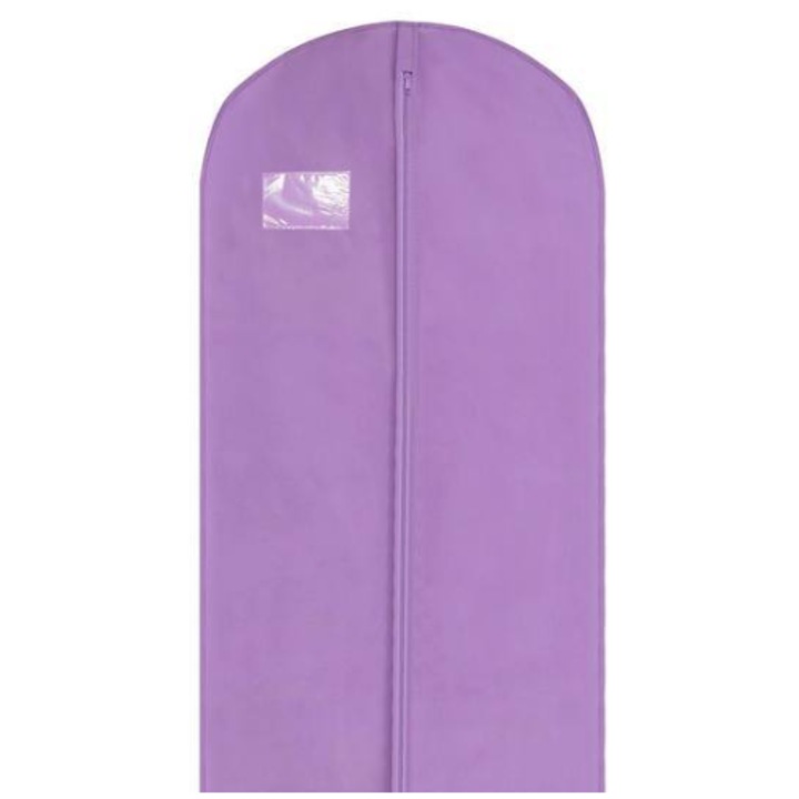 Husa pentru protectie haine, 125 x 60 cm, Mov Lila
