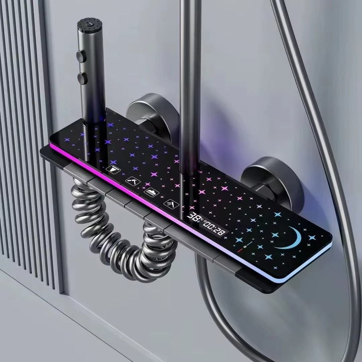 Set de dus Galaxy – cu efect LED, Display si 4 functii de spalare, MTZ4