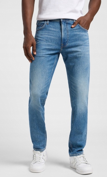 Blugi barbati Lee RIDER Summer Fun, bumbac/elastan, albastrufwqd, Albastru