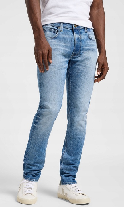 Blugi Lee Luke Atlas, bumbac/elastan, albastru, Albastru