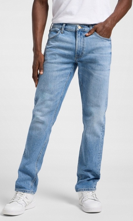 Blugi barbati Lee Daren Horizon, bumbac/elastan, albastru deschis