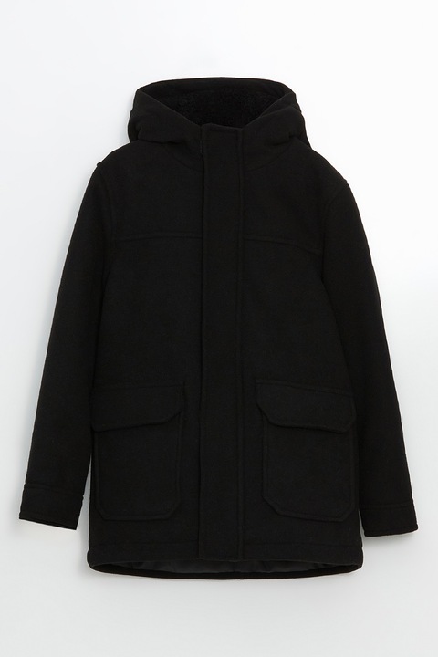 LC WAIKIKI, Geaca cu vatelina si gluga, Negru, 134-140 CM
