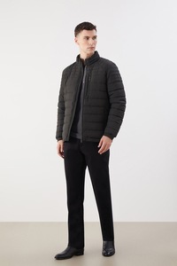 LC WAIKIKI, Geaca matlasata cu fermoar, Negru, 2XL