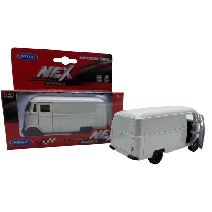 Macheta metal Mercedes Benz L319 panel van, alb