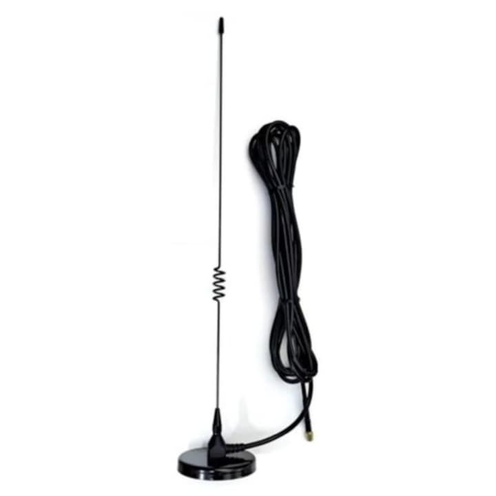 Antena NAGOYA UT-308H adás-vétel taxi, PMR, 144-148/430-470 MHz, 1.7/4.15 dBi erősítés, mágneses tartó és kábel mellékelve, fekete