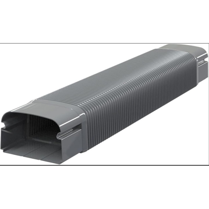 Manson flexibil OPTIMA MF 75-OPT antracitszürke merev polietilénből, ütés- és UV-álló, ultragyors rögzítési rendszerrel a könnyű és biztonságos szereléshez, prémium kivitel, festhető, méretek 74x56x520 mm, ideális beépítésekhez