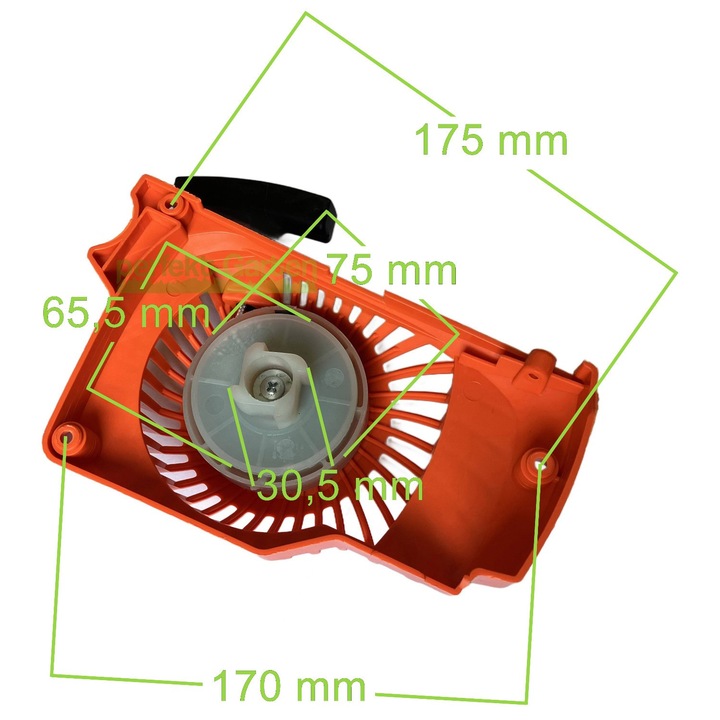 PerfektGarten demaror pentru Rotenbach Hecht Berlan Einhell Güde Blisar 38 ccm drujba