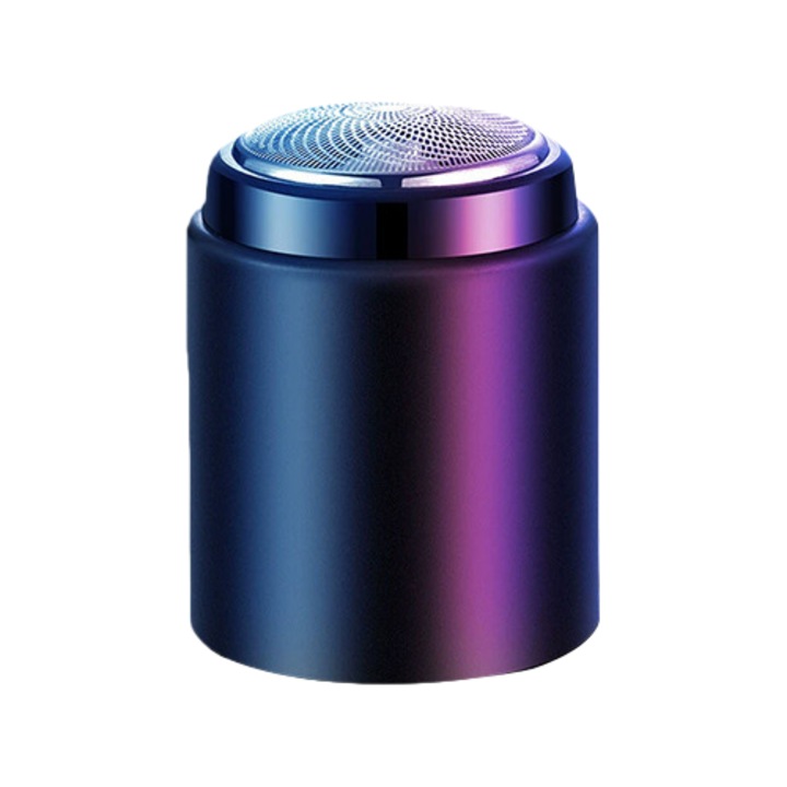 HSD-Tech elektromos borotva, hordozható, Type-C újratölthető, erős és csendes motor, porvédelem, levehető fej, könnyen tisztítható, 6×4.1×4.1 cm, ideális utazáshoz és mindennapi használatra