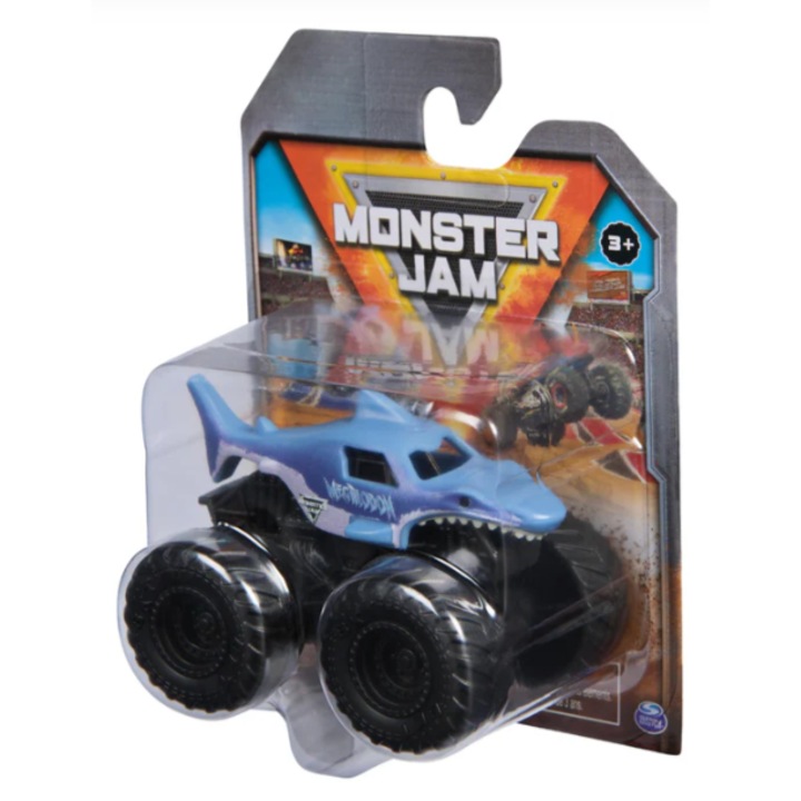 Mașină de model Spin Master Monster Jam Mini Megalodon, 5 cm, plastic