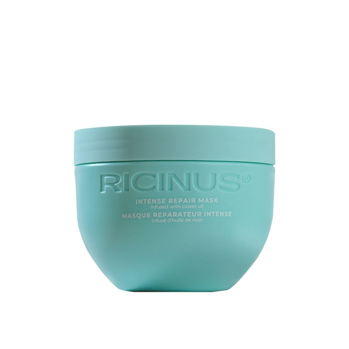 Masca pentru Par Deteriorat, Tratament Puternic Reparator, Masca Intens Hidratanta, Masca Tratament pentru Reparare si Stralucire, Tratament Par Despicat, Masca Par Degradat, Cu Ulei de Ricin, Masca Anti-Rupere, Ingrediente Naturale, 300ml, Ricinus