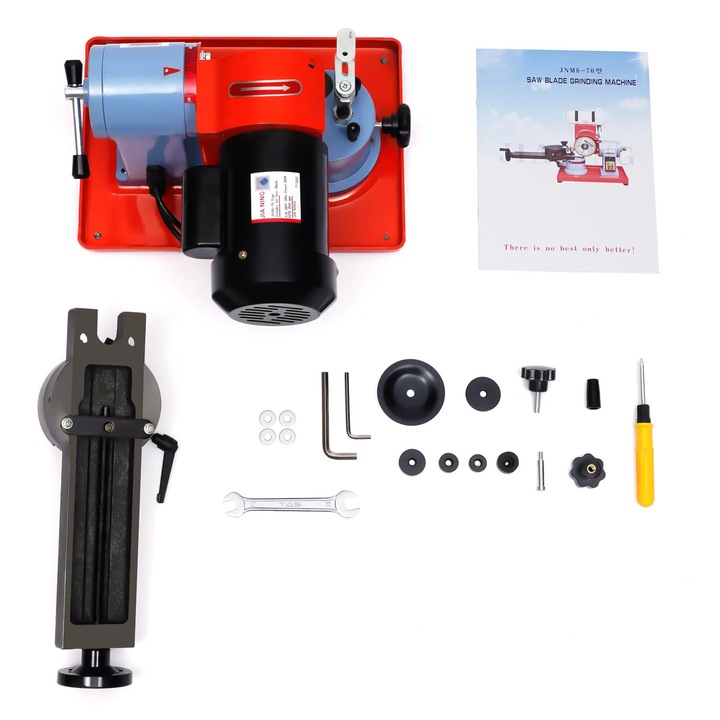 Ascutitor de lame de feronerie, 250W, viteza ajustabila pana la 2850RPM, rosu