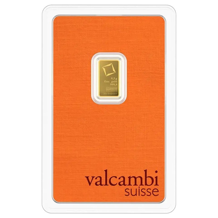 Valcambi 0.5 грама Златно кюлче