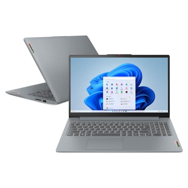 Laptop Lenovo IdeaPad Slim 3, 15.6" FHD, procesor i3-1315U, 8GB RAM, 512GB SSD, gri, 1.62kg