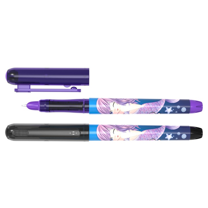 Stilou cu penita ascunsa Ecada, Sirene, 140x14mm