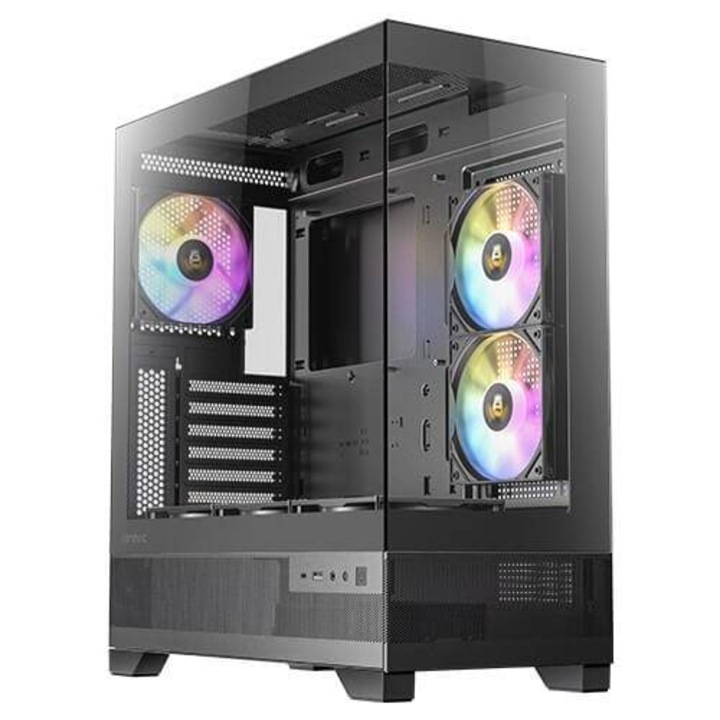 Кутия Antec CX700 RGB Elite TG USB-C Midi ATX Черна