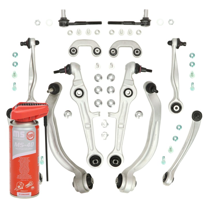 Készlet lengőkar Master-Sport, 9 részes, stabilizátor, első tengely