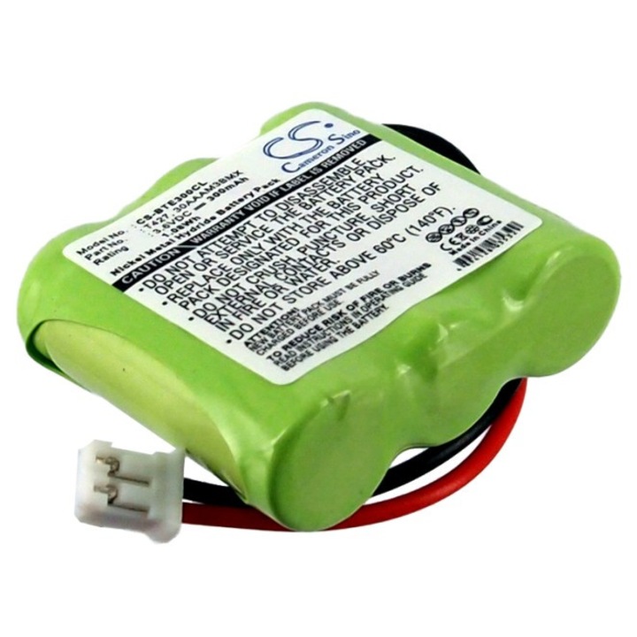 Baterie Cameron Sino CS-BTE300CL Ni-MH 300mAh, Verde, 31.40x30.17x10.81mm